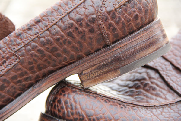 Moda: scarpe in pelle di Bisonte, notevolmente più morbida e resistente